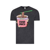 Vintage Black instant good vibes noodles Vintage Tee - MaliasSmallBusiness
