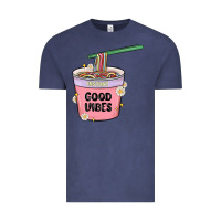 Vintage Denim instant good vibes noodles Vintage Tee - MaliasSmallBusiness