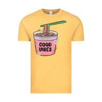 Vintage Mustard instant good vibes noodles Vintage Tee - MaliasSmallBusiness