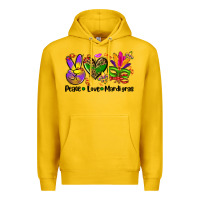 Lemon peace love  mardi gras Premium Hoodie - AdoDesignShop