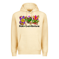 Pina Colada peace love  mardi gras Premium Hoodie - AdoDesignShop