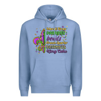 Colony Blue mardi gras parades beads french quarter beignets k Premium Hoodie - MaliasSmallBusiness