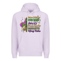 Lilac mardi gras parades beads french quarter beignets k Premium Hoodie - MaliasSmallBusiness