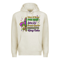 Oatmeal Heather mardi gras parades beads french quarter beignets k Premium Hoodie - MaliasSmallBusiness