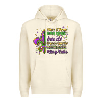 Sandshell mardi gras parades beads french quarter beignets k Premium Hoodie - MaliasSmallBusiness