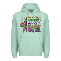 Seafoam mardi gras parades beads french quarter beignets k Premium Hoodie - MaliasSmallBusiness