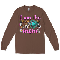Chestnut i am cool mom Long Sleeve Tee - texasbilliewilder