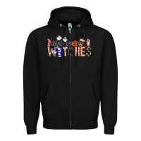 Black Drink Up Witches Zipper Hoodie - CowhideDigitalArt