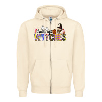 Sandshell Drink Up Witches Zipper Hoodie - CowhideDigitalArt
