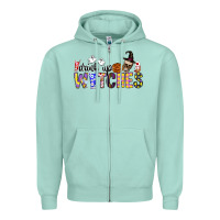 Seafoam Drink Up Witches Zipper Hoodie - CowhideDigitalArt