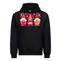 Black Pink Christmas gnomes Urban Hoodie - NancyCooperArtShop