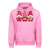 Fuchsia Pink Pink Christmas gnomes Urban Hoodie - NancyCooperArtShop