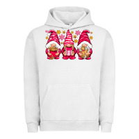 Pigment Lunar Rock Pink Christmas gnomes Urban Hoodie - NancyCooperArtShop