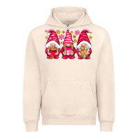 Sandshell Pink Christmas gnomes Urban Hoodie - NancyCooperArtShop
