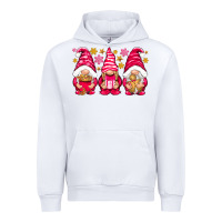 White Pink Christmas gnomes Urban Hoodie - NancyCooperArtShop