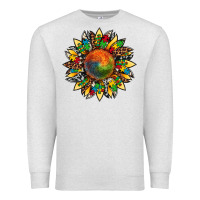 Oatmeal Heather autism awareness cowhide leopard sunflower Premium Sweatshirt - Artiststas