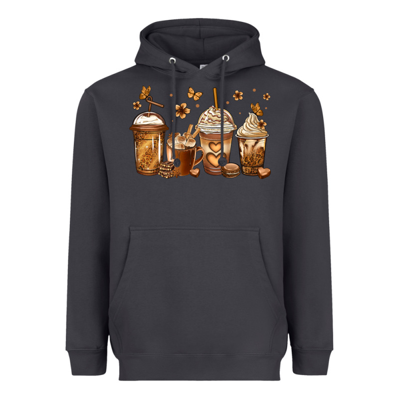 Melanin Afro Coffee Cups Heavyweight Hoodie by Jasminsmagicworld | Teevron