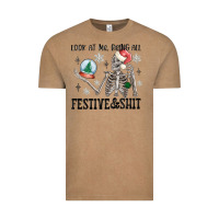 Vintage Coffee look at me being all festive and shit Vintage Tee - MaliasSmallBusiness