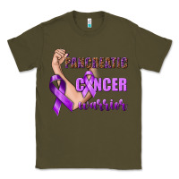 Army Green Pancreatic Cancer Warrior Classic Tee - texasbilliewilder