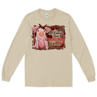 Mushroom all i want for christmas is a pig sitting pig Long Sleeve Tee - RanaPortraitStore