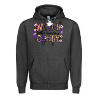 Charcoal Heather Witch Better Have My Candy Zipper Hoodie - CowhideDigitalArt