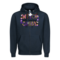 Navy Witch Better Have My Candy Zipper Hoodie - CowhideDigitalArt