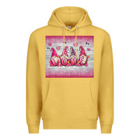 Antique Gold valentine's day gnomes Premium Hoodie - MaliasSmallBusiness