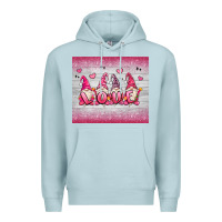 Blue Mist valentine's day gnomes Premium Hoodie - MaliasSmallBusiness