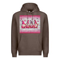 Coffee valentine's day gnomes Premium Hoodie - MaliasSmallBusiness