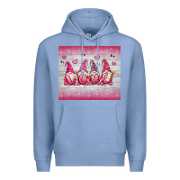 Colony Blue valentine's day gnomes Premium Hoodie - MaliasSmallBusiness