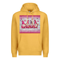 Mustard valentine's day gnomes Premium Hoodie - MaliasSmallBusiness