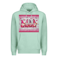 Seafoam valentine's day gnomes Premium Hoodie - MaliasSmallBusiness