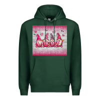 Sports Green valentine's day gnomes Premium Hoodie - MaliasSmallBusiness