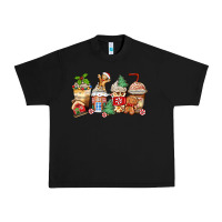 Black christmas gingerbread coffee cups Urban Heavy Tee - Zillion Design Studio