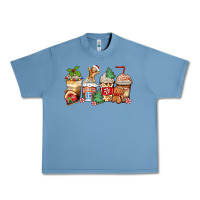Pebble Blue christmas gingerbread coffee cups Urban Heavy Tee - Zillion Design Studio