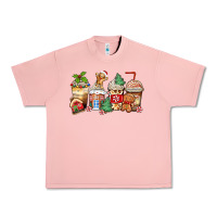 Salmon christmas gingerbread coffee cups Urban Heavy Tee - Zillion Design Studio