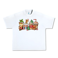 White christmas gingerbread coffee cups Urban Heavy Tee - Zillion Design Studio