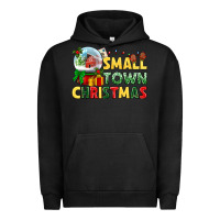 Pigment Black Small town Christmas Urban Hoodie - NancyCooperArtShop