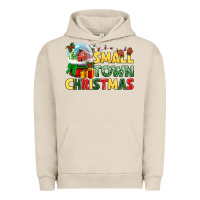 Pigment French Oak Small town Christmas Urban Hoodie - NancyCooperArtShop