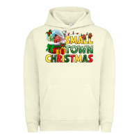 Pigment Pistachio Small town Christmas Urban Hoodie - NancyCooperArtShop