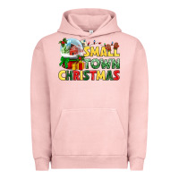 Pigment Salmon Small town Christmas Urban Hoodie - NancyCooperArtShop
