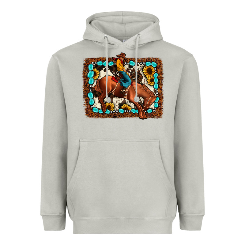 Rodeo Cowboy Heavyweight Hoodie by JahusDesignShop | Teevron