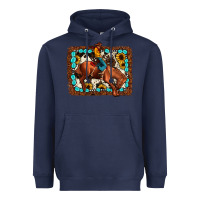 Navy rodeo cowboy Heavyweight Hoodie - JahusDesignShop