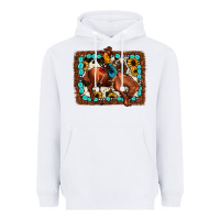 White rodeo cowboy Heavyweight Hoodie - JahusDesignShop