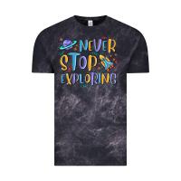 Cloud Black never stop exploring Vintage Tee - MaliasSmallBusiness