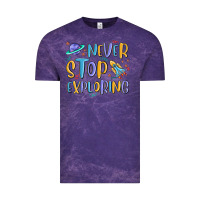 Cloud Purple never stop exploring Vintage Tee - MaliasSmallBusiness