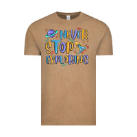 Vintage Coffee never stop exploring Vintage Tee - MaliasSmallBusiness