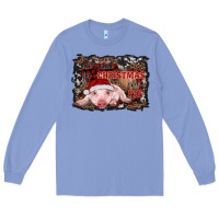 Colony Blue all i want for christmas is a pig baby Long Sleeve Tee - RanaPortraitStore