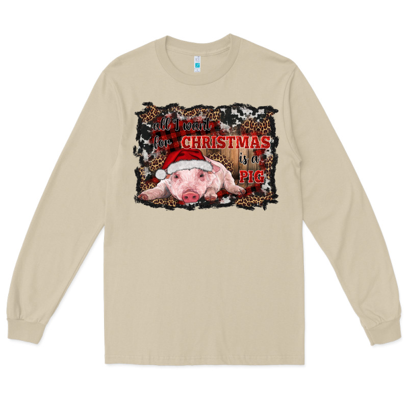 All I Want For Christmas Is A Pig Baby Long Sleeve Tee by RanaPortraitStore | Teevron