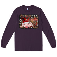 Plum all i want for christmas is a pig baby Long Sleeve Tee - RanaPortraitStore
